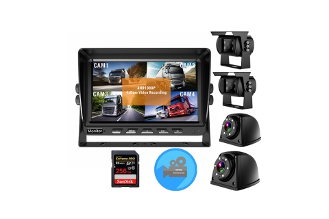 Vehicle AHD monitor with video recording